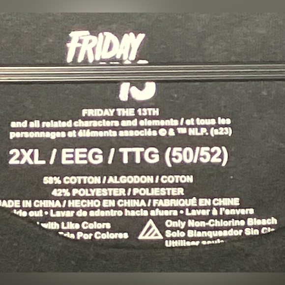 FRIDAY THE 13TH JASON VOORHEES T-SHIRT MENS 2XL XXL HALLOWEEN NEW - Picture 4 of 6